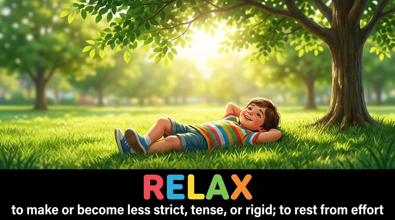 English Illustration for relax
